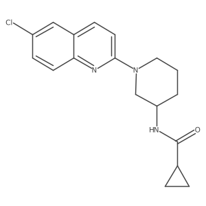 N-[1-(6-chloroquinolin-2-yl)piperidin-3-yl]cyclopropanecarboxamide Structure