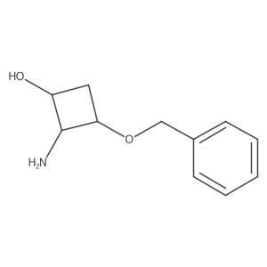 (2R,3R)-2-amino-3-(benzyloxy)cyclobutan-1-ol Structure