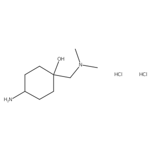 cis-4-Amino-1-((dimethylamino)methyl)cyclohexanol dihydrochloride Structure