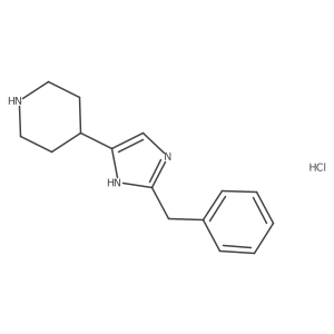 4-(2-benzyl-1H-imidazol-5-yl)piperidine;hydrochloride结构式