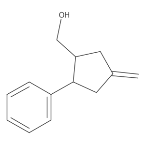 [(1S,2S)-4-methylidene-2-phenylcyclopentyl]methanol结构式