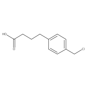 4-(Chloromethyl)benzenebutanoic acid结构式