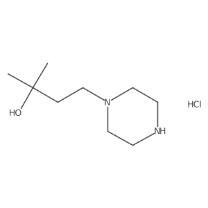 2-Methyl-4-(piperazin-1-yl)butan-2-ol hydrochloride结构式