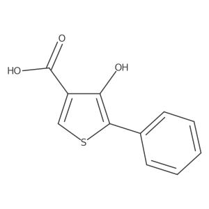 4-Hydroxy-5-phenylthiophene-3-carboxylic acid Structure