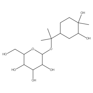 (2S,3R,4S,5S,6R)-2-[2-[(1S,3R,4R)-3,4-dihydroxy-4-methylcyclohexyl]propan-2-yloxy]-6-(hydroxymethyl)oxane-3,4,5-triol Structure