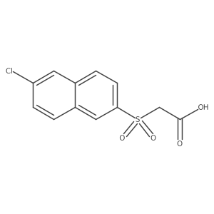 2-(6-Chloronaphthalen-2-yl)sulfonylacetic acid结构式