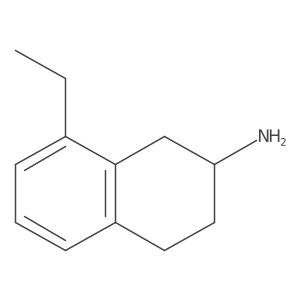 (R)-8-Ethyl-1,2,3,4-tetrahydronaphthalen-2-amine Structure
