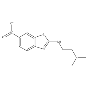 N,N-dimethyl-N'-(6-nitro-1,3-benzothiazol-2-yl)ethane-1,2-diamine Structure