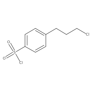 4-(3-Chloropropyl)benzene-1-sulfonyl chloride Structure