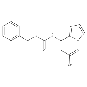 3-{[(Benzyloxy)carbonyl]amino}-3-(furan-2-yl)propanoic acid Structure
