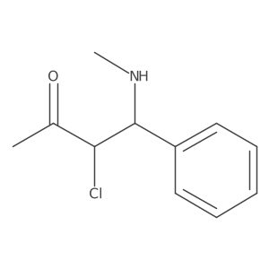 3-Chloro-4-(methylamino)-4-phenyl-2-butanone Structure