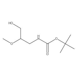 tert-Butyl (3-hydroxy-2-methoxypropyl)carbamate Structure