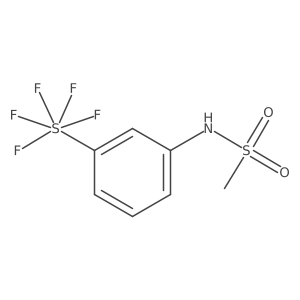 N-(3-pentafluorosulfanylphenyl)methanesulfonamide Structure