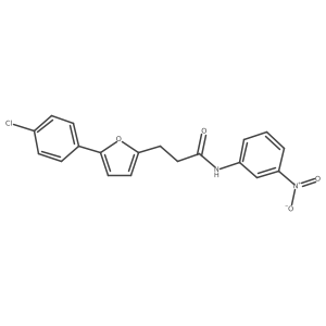 3-(5-(4-Chlorophenyl)-2-furyl)-N-(3-nitrophenyl)propanamide结构式