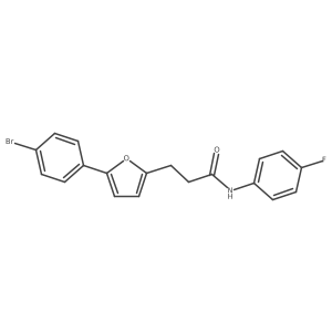 3-(5-(4-Bromophenyl)-2-furyl)-N-(4-fluorophenyl)propanamide Structure