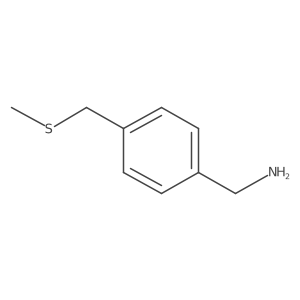 {4-[(Methylsulfanyl)methyl]phenyl}methanamine Structure
