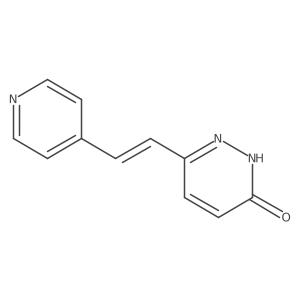 3(2H)-Pyridazinone, 6-[2-(4-pyridinyl)ethenyl]-, (E)-结构式