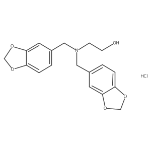 2-Dipiperonylaminoethanol hydrochloride Structure
