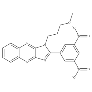 2-(3,5-dinitrophenyl)-1-(3-methoxypropyl)-1H-imidazo[4,5-b]quinoxaline Structure