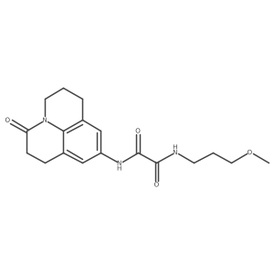 N1-(3-methoxypropyl)-N2-(3-oxo-1,2,3,5,6,7-hexahydropyrido[3,2,1-ij]quinolin-9-yl)oxalamide Structure