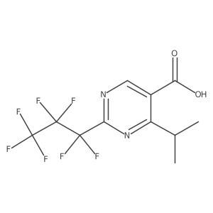 4-Isopropyl-2-heptafluoropropyl pyrimidine-5-carboxylic acid Structure