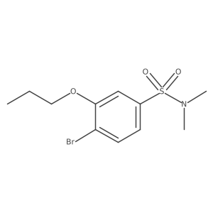[(4-Bromo-3-propoxyphenyl)sulfonyl]dimethylamine Structure