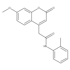 2-(7-methoxy-2-oxo-2H-chromen-4-yl)-N-(o-tolyl)acetamide Structure