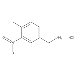(4-Methyl-3-nitrophenyl)methanamine hydrochloride结构式