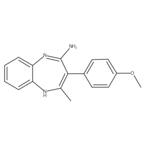 3-(4-methoxyphenyl)-4-methyl-1H-1,5-benzodiazepin-2-amine Structure