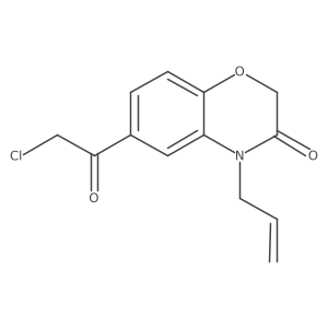 6-(2-chloroacetyl)-4-(prop-2-en-1-yl)-3,4-dihydro-2H-1,4-benzoxazin-3-one结构式