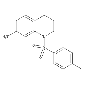 1-[(4-Fluorophenyl)sulfonyl]-1,2,3,4-tetrahydroquinolin-7-amine结构式