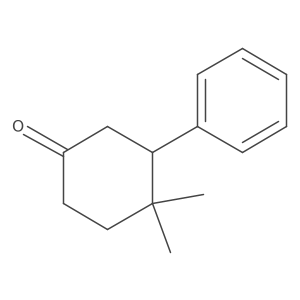 4,4-Dimethyl-3-phenylcyclohexan-1-one结构式