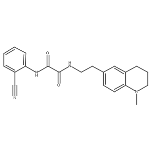 N1-(2-cyanophenyl)-N2-(2-(1-methyl-1,2,3,4-tetrahydroquinolin-6-yl)ethyl)oxalamide Structure
