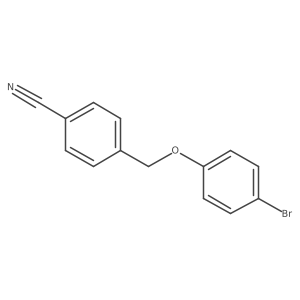 4-(4-Bromophenoxymethyl)benzonitrile结构式