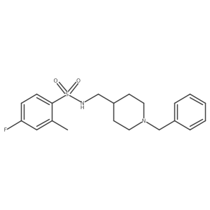 N-((1-benzylpiperidin-4-yl)methyl)-4-fluoro-2-methylbenzenesulfonamide Structure