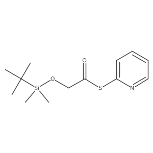 S-Pyridin-2-yl 2-((tert-butyldimethylsilyl)oxy)ethanethioate结构式