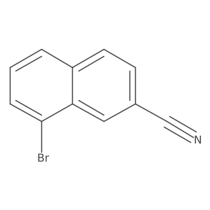 2-Naphthalenecarbonitrile, 8-bromo- Structure
