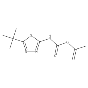 prop-1-en-2-yl N-(5-tert-butyl-1,3,4-thiadiazol-2-yl)carbamate Structure