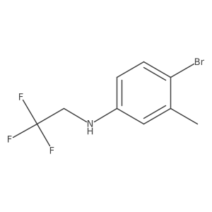 4-bromo-3-methyl-N-(2,2,2-trifluoroethyl)aniline Structure