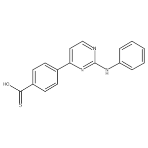 4-[2-(Phenylamino)-4-pyrimidinyl]benzoic acid结构式