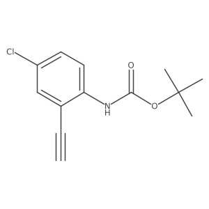 tert-butyl N-(4-chloro-2-ethynylphenyl)carbamate Structure
