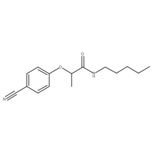 2-(4-cyanophenoxy)-N-pentylpropanamide Structure