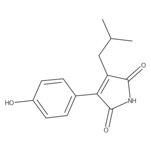 3-(4-Hydroxyphenyl)-4-isobutyl-1h-pyrrole-2,5-dione Structure