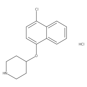 4-[(4-Chloro-1-naphthyl)oxy]piperidine hydrochloride Structure
