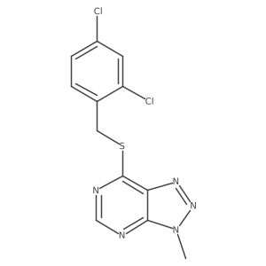 7-((2,4-dichlorobenzyl)thio)-3-methyl-3H-[1,2,3]triazolo[4,5-d]pyrimidine Structure
