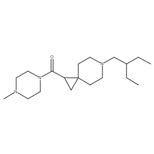 [6-(2-Ethyl-butyl)-6-aza-spiro[2.5]oct-1-yl]-(4-methyl-piperazin-1-yl)-methanone结构式
