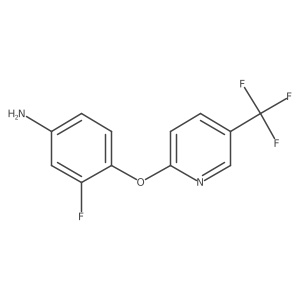 3-Fluoro-4-{[5-(trifluoromethyl)pyridin-2-yl]oxy}aniline Structure