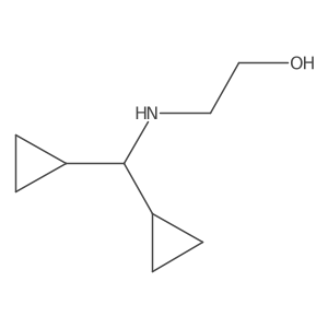 2-[(Dicyclopropylmethyl)amino]ethanol结构式