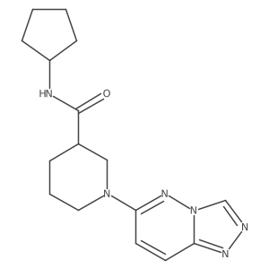 N-cyclopentyl-1-([1,2,4]triazolo[4,3-b]pyridazin-6-yl)piperidine-3-carboxamide Structure