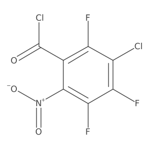 3-Chloro-2,4,5-trifluoro-6-nitrobenzoyl Chloride Structure